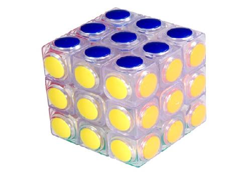 Cubo Rubik Transparente Puntos 3 x 3