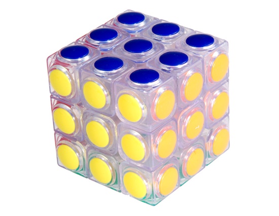Cubo Rubik Transparente Puntos 3 x 3